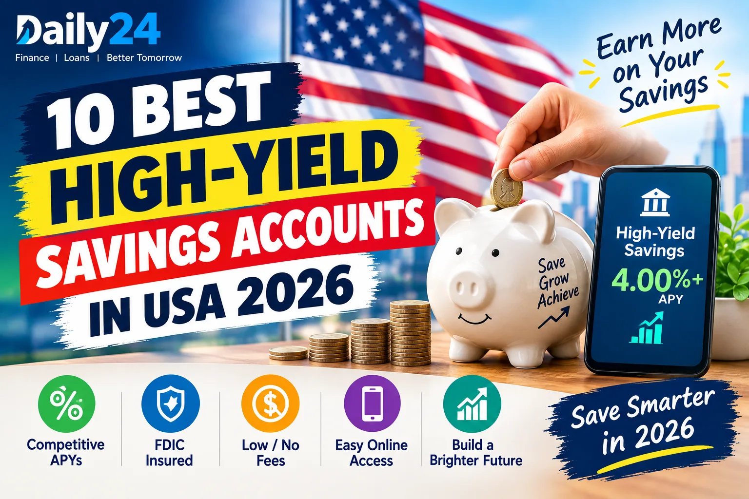 10 Best High-Yield Savings Accounts in the USA 2026